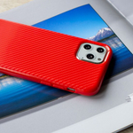 Чехол ТПУ карбон глянцевый для iPhone 11 Pro, 011457 Коричневый