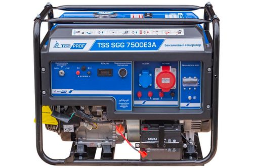 Бензиновый генератор трехфазный TSS SGG 7500E3A - [7.5 кВт / 13.5 А] с блоком АВР