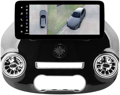 Магнитола для Mercedes-Benz Vito W447 2014-2024 без NTG - Teyes LUX ONE 360 монитор 12.3" 2K QLED на Android 10, Быстрая, CarPlay, 4G SIM-слот, 4 камеры в комплекте
