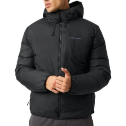 Мужская теннисная куртка Björn Borg Liner Hood - black beauty
