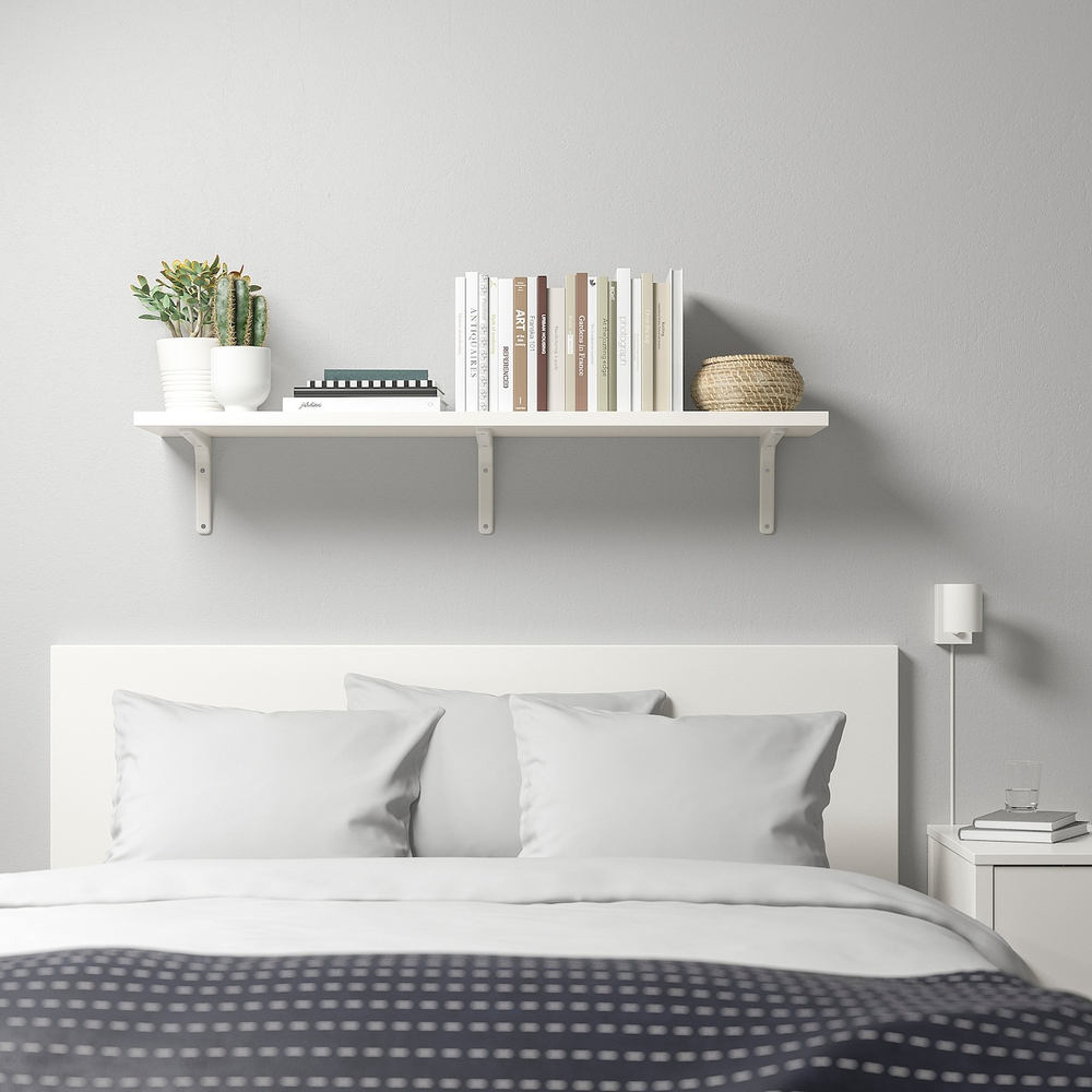 IKEA TOMTHULT (ИКЕА ТОМТХУЛТ) — Кронштейн, белый, 18x24 см, фото 2