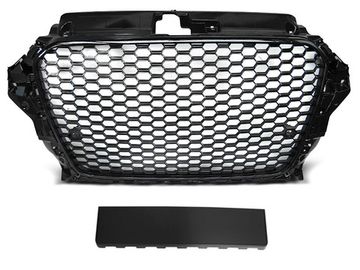 Решетка радиатора RS3 STYLE GLOSSY BLACK для Audi A3 V8