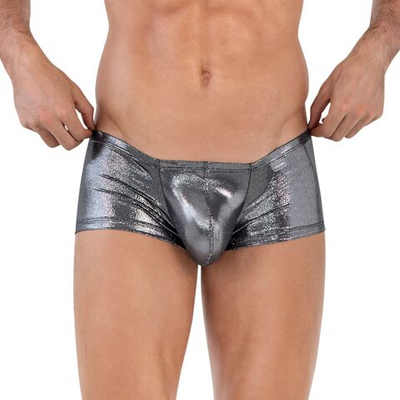 Серебристые трусы-хипсы Chakra Latin Boxer (Размер: L) (Цвет: серебристый)