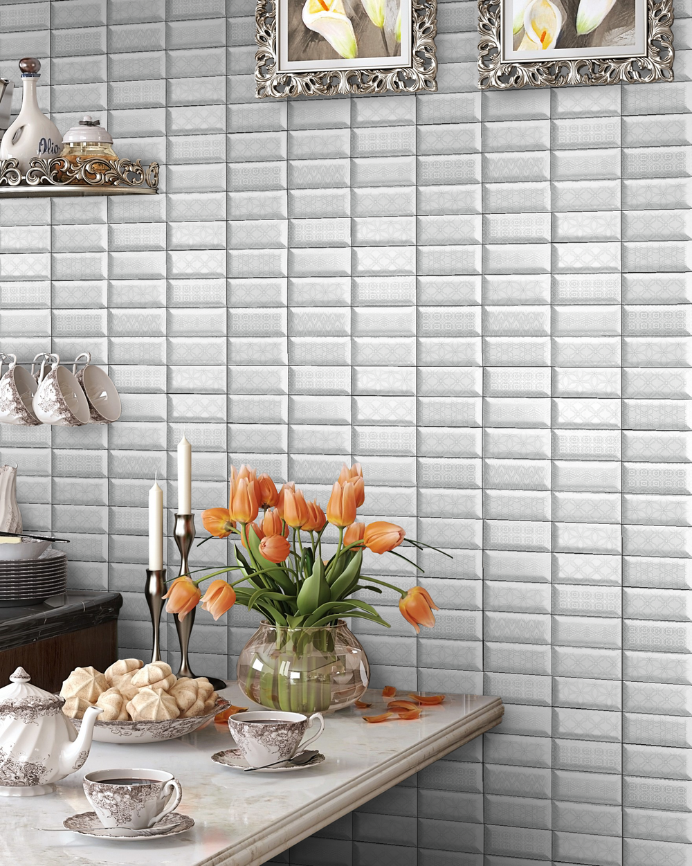 Панель ПВХ фотопечать Patterned Tiles 8272 2700х250мм
