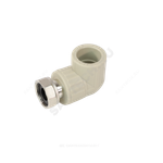 Угольник PP-R комбинированный серый Дн 20х3/4" с накидной гайкой VALFEX 10138120Г
