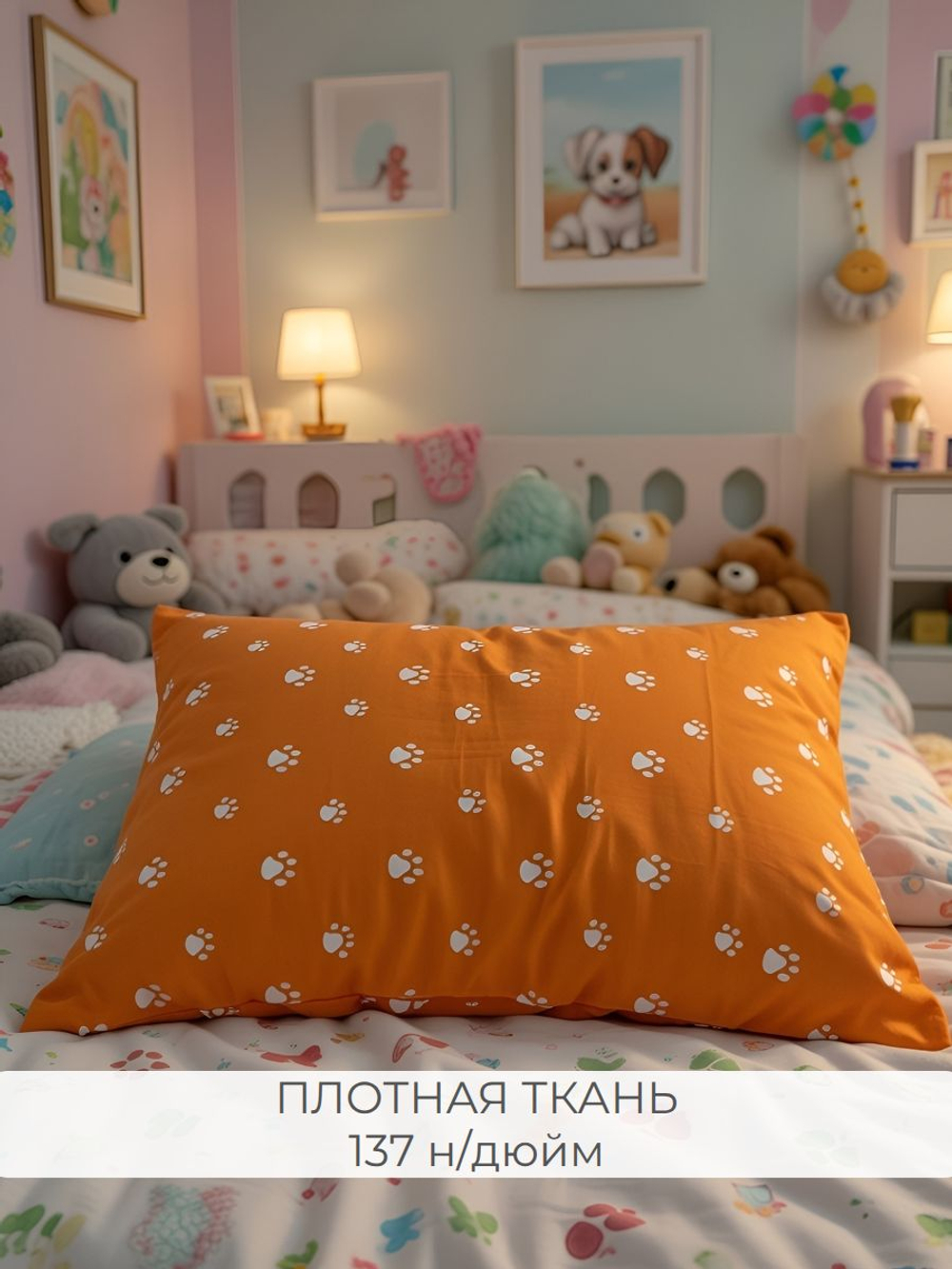 Наволочки 40х60 Хлопок Поплин 2 шт Цветы