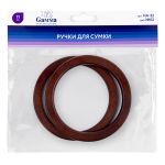 Ручка для сумки 11 см, 2 шт, №02 темное дерево, Gamma HA-32
