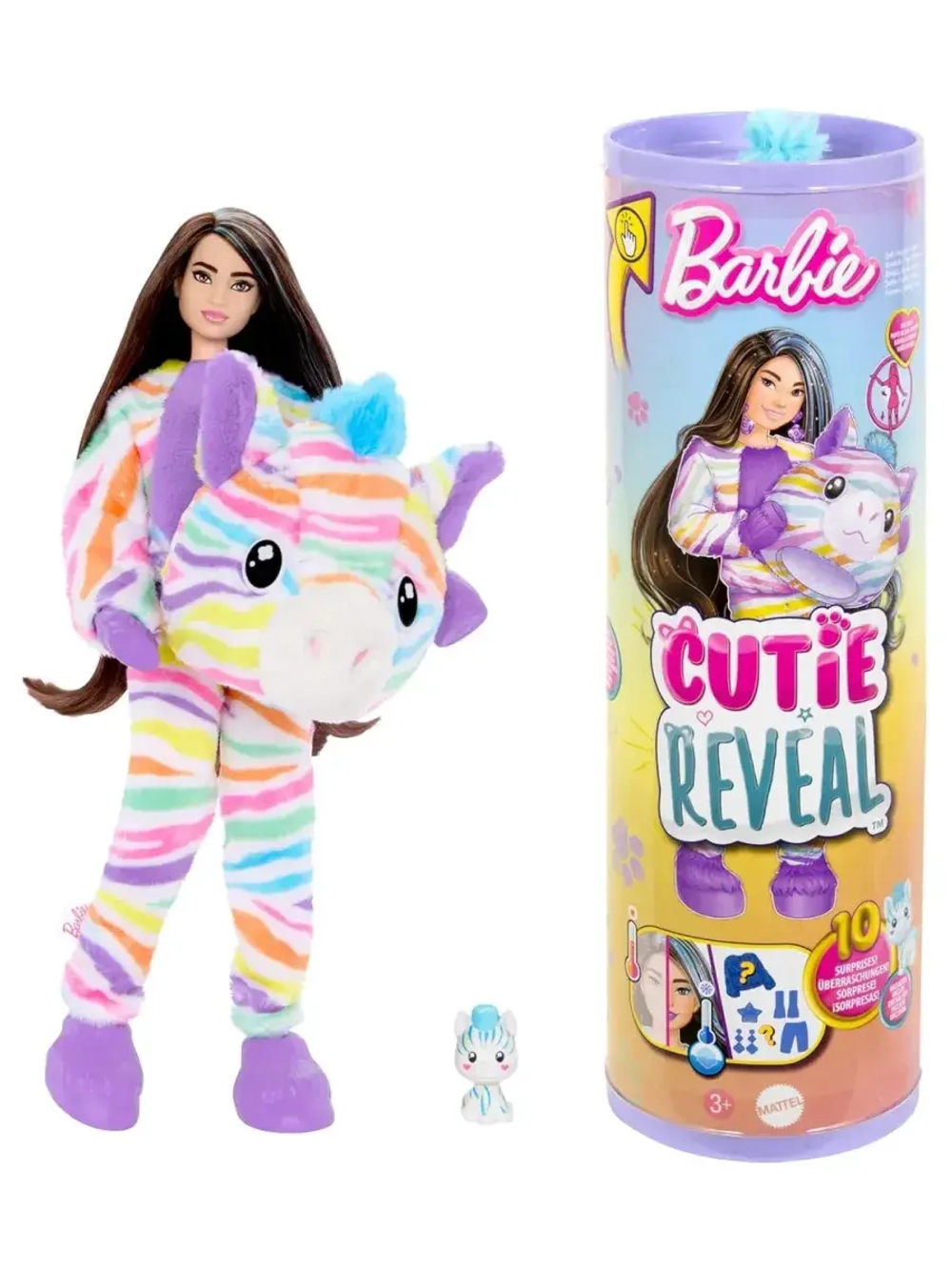 Кукла Барби Кьюти Ривл Cutie Reveal Зебра HRK39