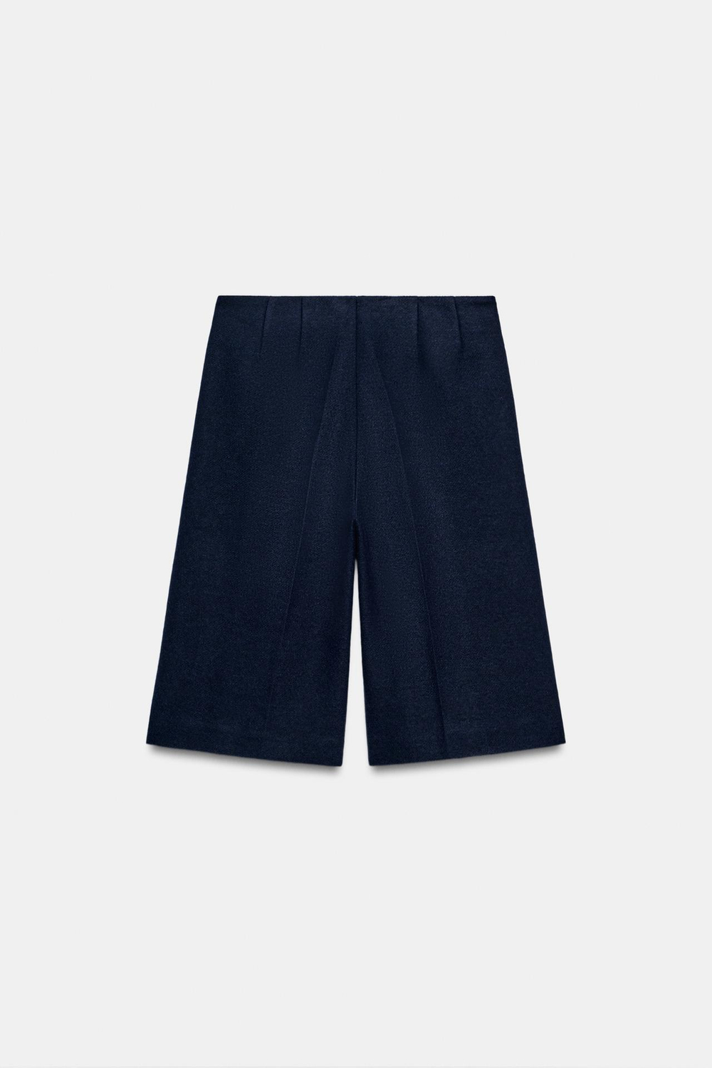 ZARA ШОРТЫ ИЗ СУКНА, МОРСКОЙ СИНИЙ