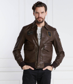 Кожаная куртка PILOT Aeronautica Militare - коричневый(PN895PL145)