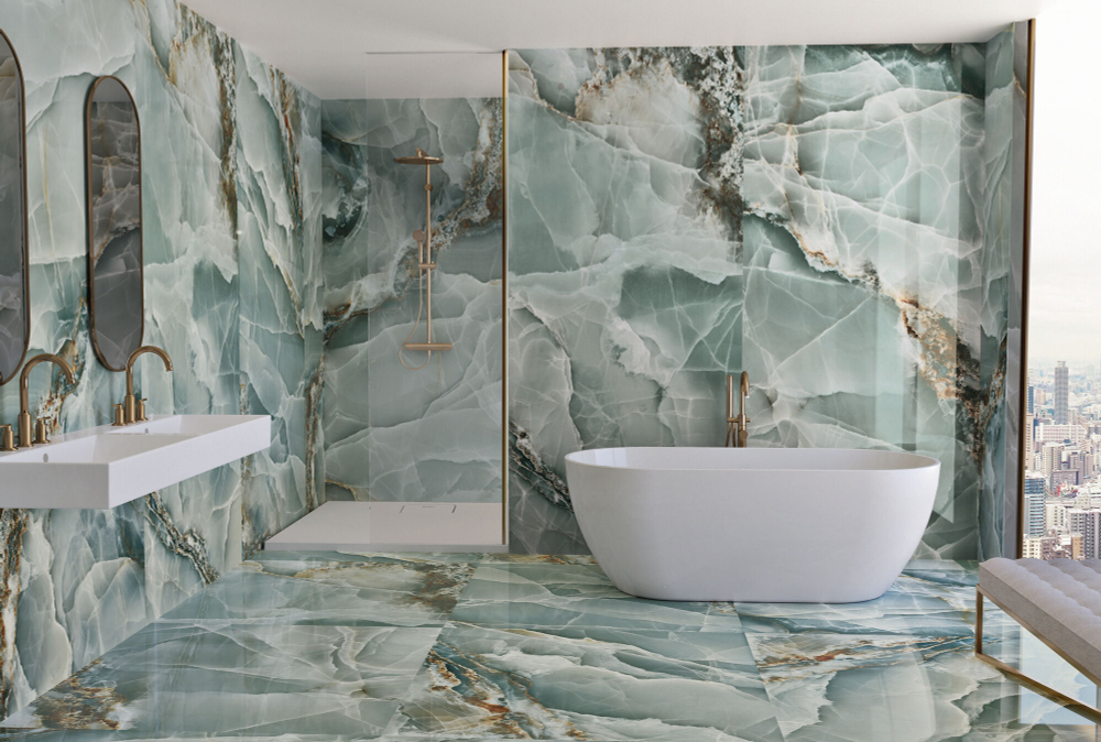 Baldocer Onyx Turquoise Pulido 120x260