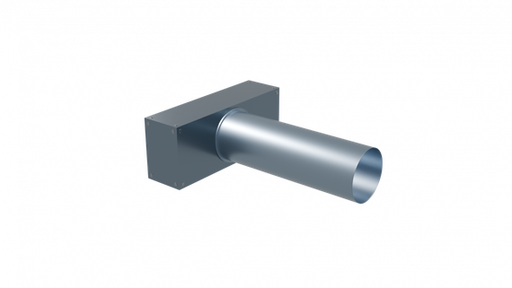 Flexag PWP-125/75x3 пленум вентиляционный прямой, D125, на 3 выxода, L=300 мм