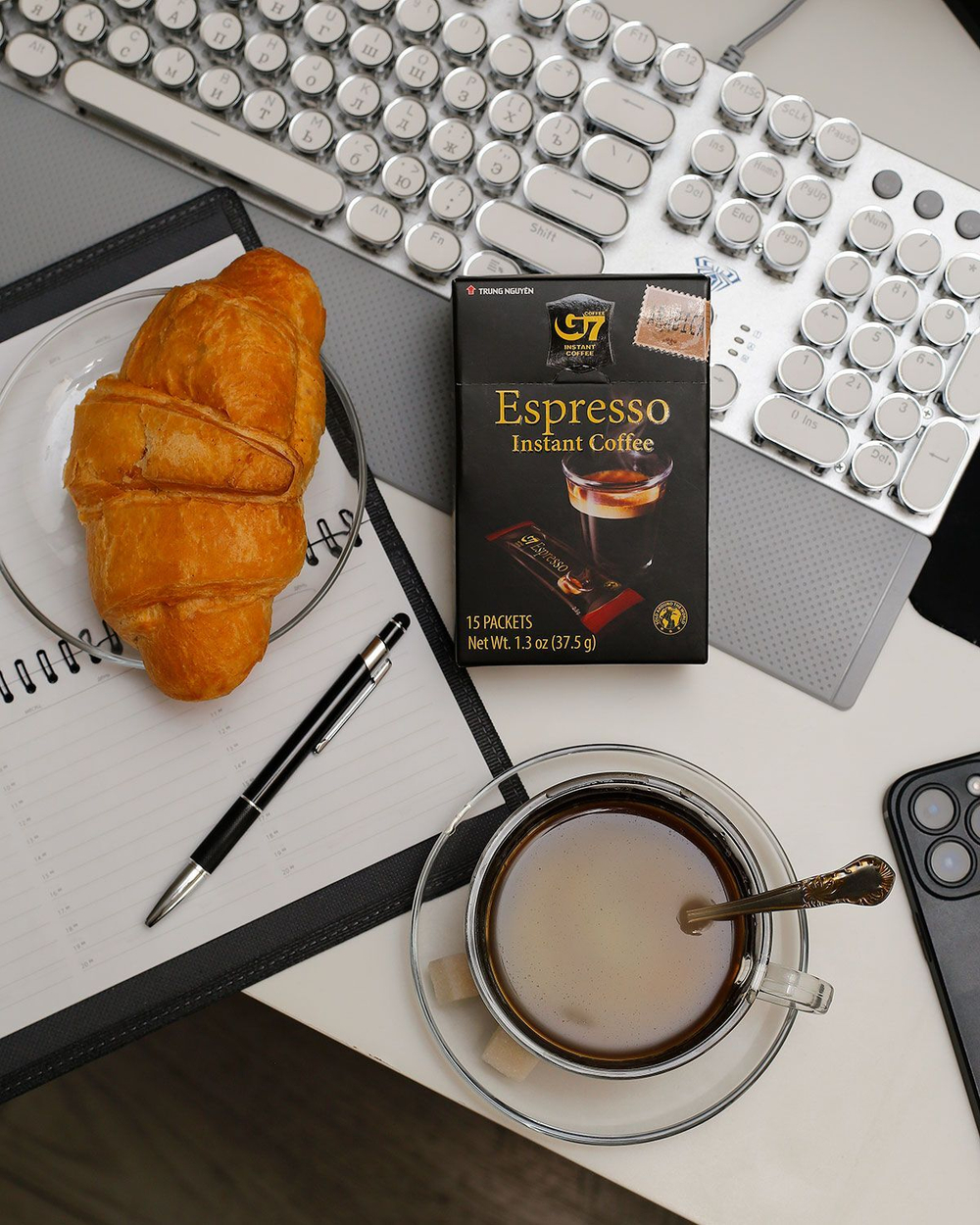 Вьетнамский растворимый черный кофе Espresso (Эспрессо) Trung Nguyen G7, 15пак