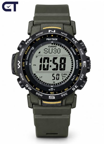 CASIO PRW-35Y-3BDR PRO TREK мужские наручные часы — лёгкая PRO TREK с Triple Sensor, Tough Solar и Multi Band 6