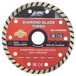 Круг отрезной 125*22,2*2мм JBC JBC-CW59982