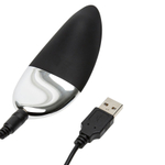 Чёрный вибромассажёр в трусики 8,9см с пультом ДУ Fifty Shades of Grey Relentless Vibrations Remote Panty Vibrator