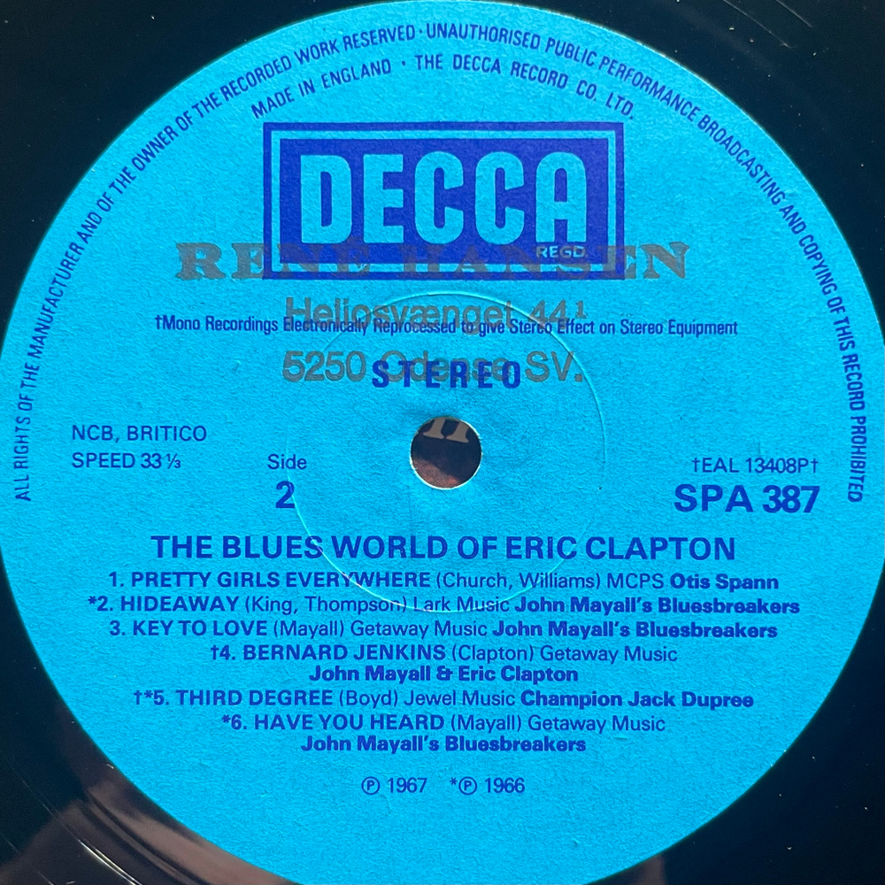 The Blues World Of Eric Clapton (Англия)