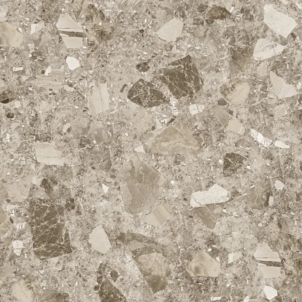 Керамогранит Alma Ceramica GFU04STE40R Steel rock 60x60 бежевый сахарный под терраццо