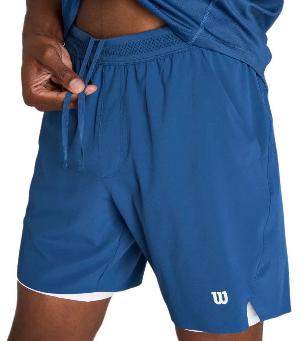 Мужские теннисные шорты Wilson Tournament Short 7" Unlined - blue