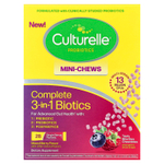 Culturelle, комплекс биотиков 3 в 1, жевательные мини-жевательные таблетки, ягодный вкус, 28 порционных пакетиков по 1,5 г (0,05 унции)