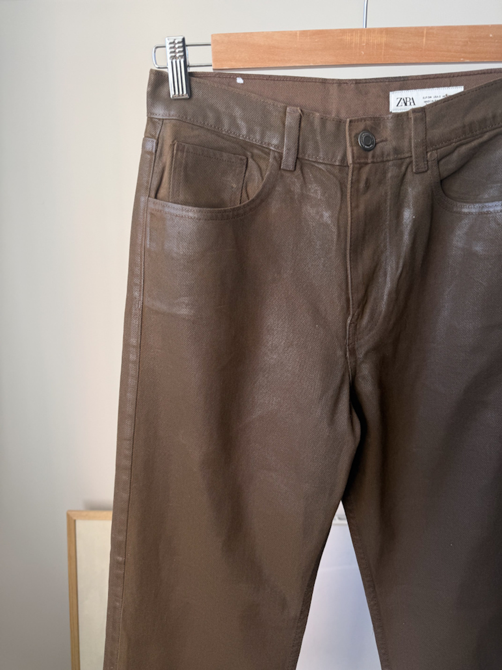 Новые хлопковые брюки Zara, S