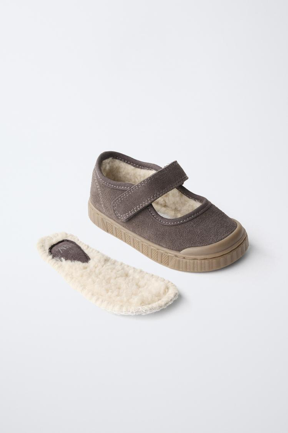 ZARA КОЖАНЫЕ BAREFOOT-КРОССОВКИ, ШОКОЛАДНЫЙ