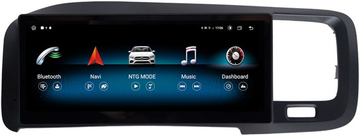 Магнитола для Volvo S60/V60 2010-2014 (вместо 7" экрана, поддержка штатного меню) - Kuberg JT-V8001 экран 8.8", Android 10, Быстрая