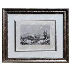 Кернот Д. Х. Иркутск. Гравюра на стали. Германия, 1855 г.
