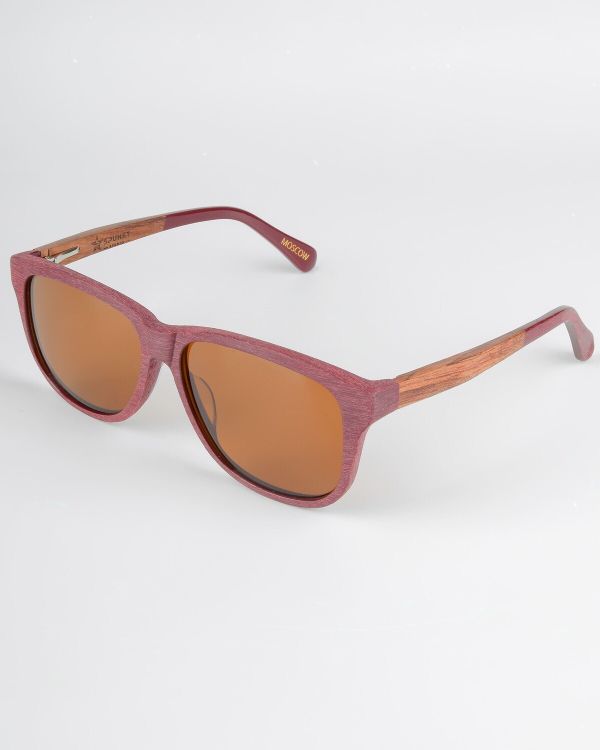 Очки солнцезащитные Spunky URANUS 6 Red wood. dark brown - фото 3