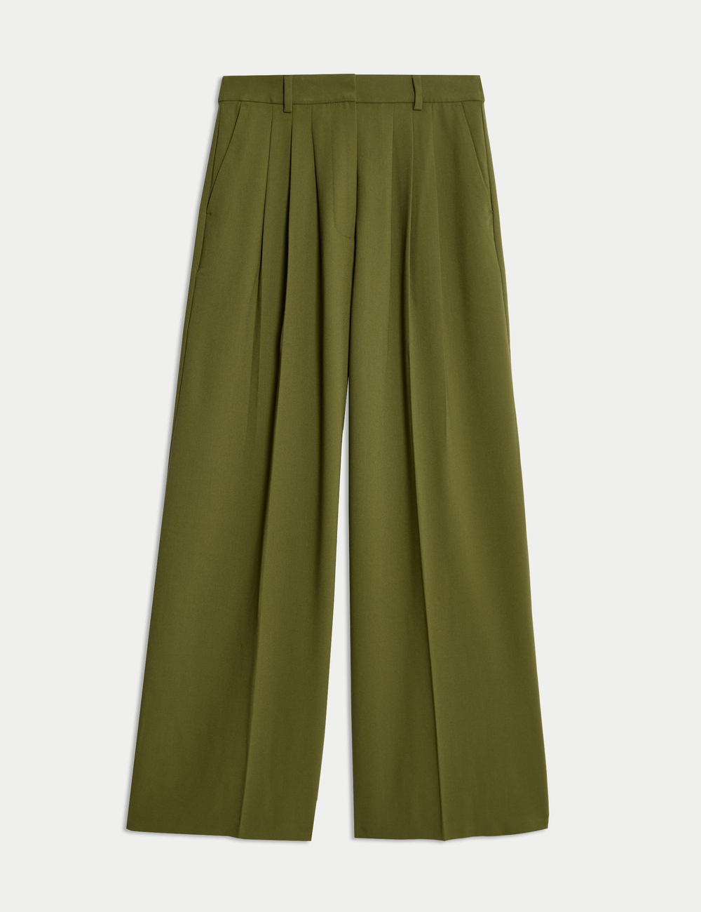 Широкие брюки со складками T59004701T - Marks & Spencer