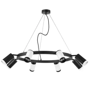 Люстра подвесная 8*GU10 LR01836437467 черный/белый Rullo Lightstar