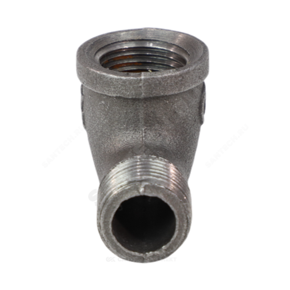 Угольник проходной чугун Ду 40 (1 1/2") ВР/НР Fittex PLUS