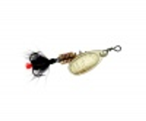 Блесна вращ. Mepps AGLIA MOUCHE, 1, Gold/Black fly