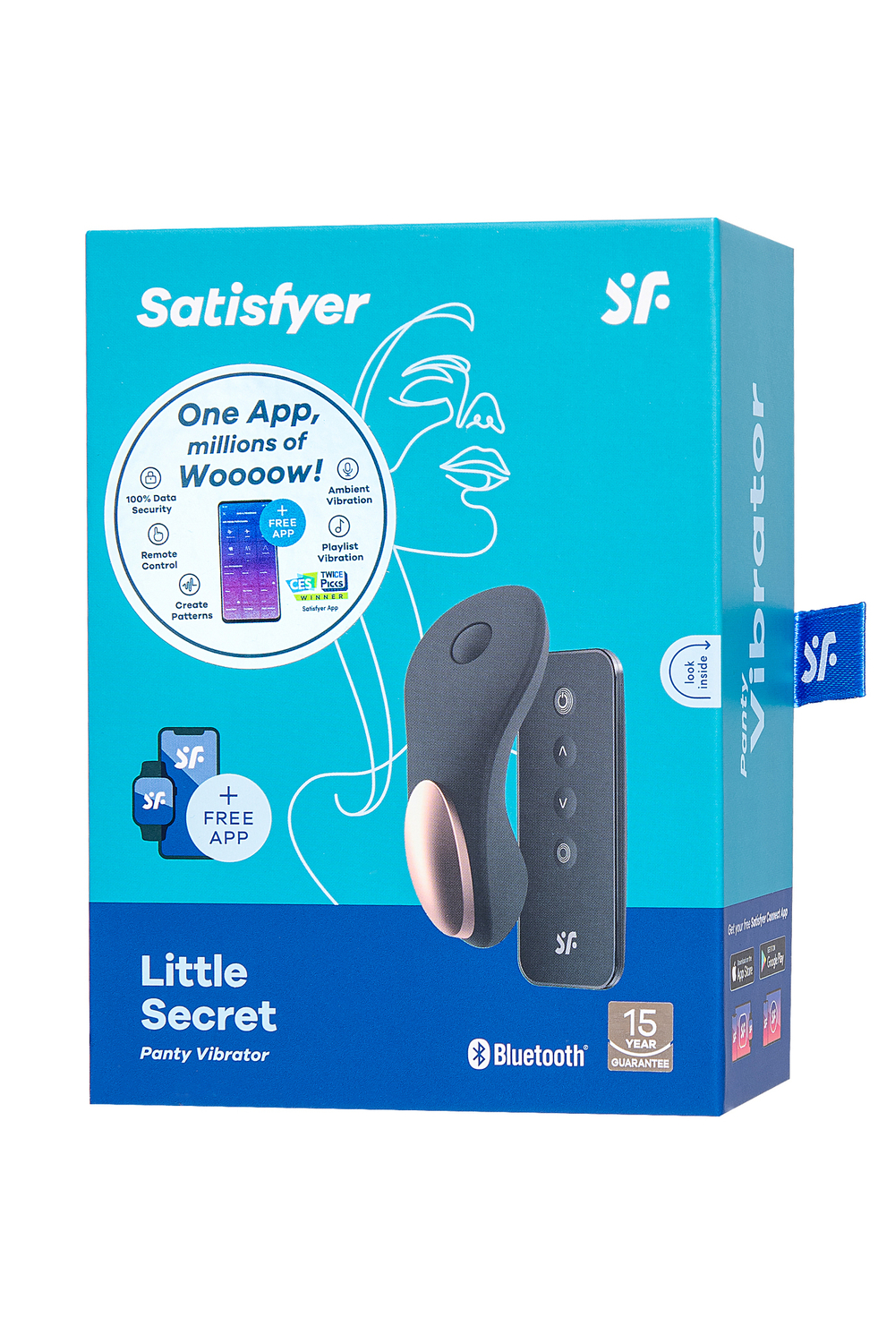 Бесшумный вибромассажер в трусики Little Secret черный
