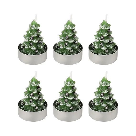 Набор декоративных свечей enchanted woods из коллекции new year essential, 6 шт.
