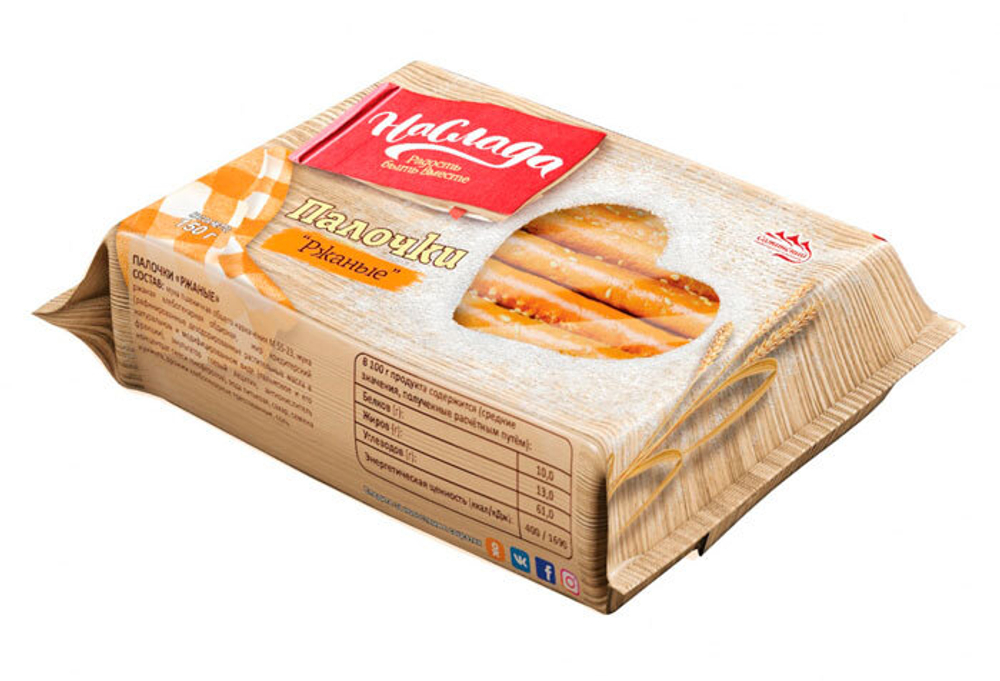 Палочки Ржаные Наслада 150 г.