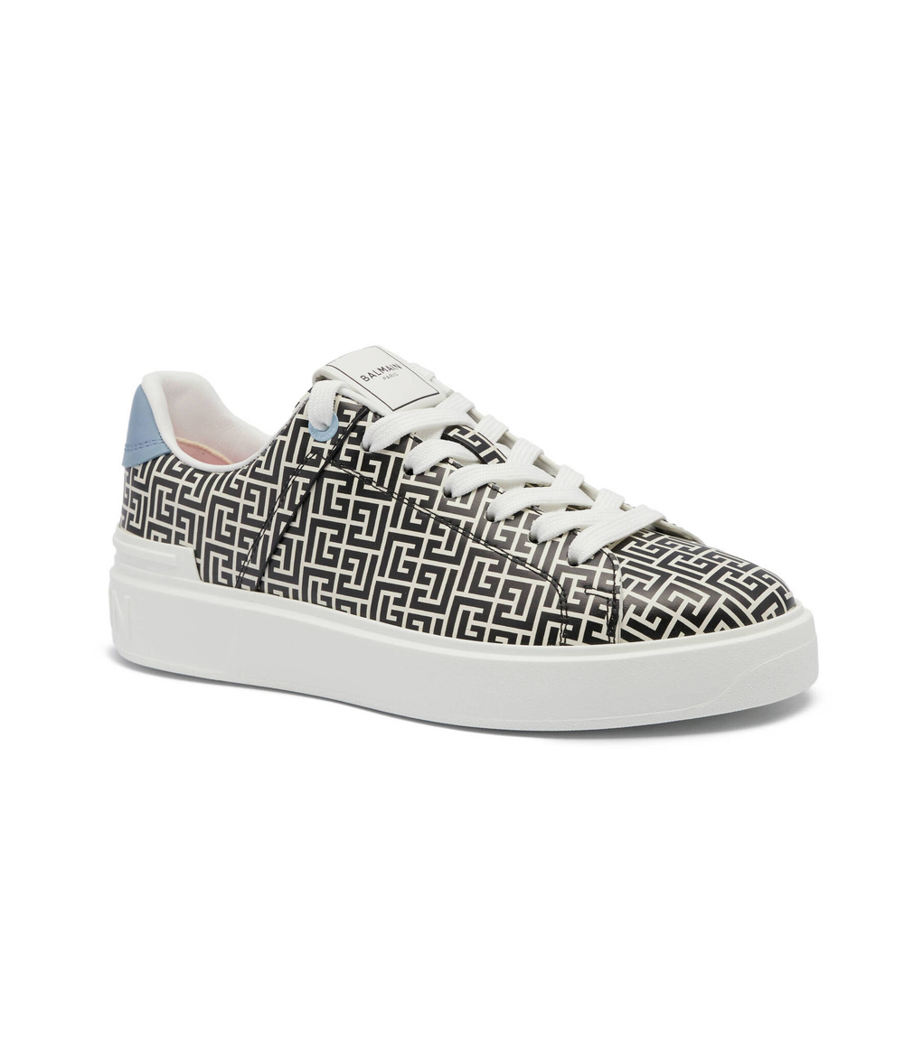 Кожаные кроссовки Balmain - черный(CN0VI690 LMNM)