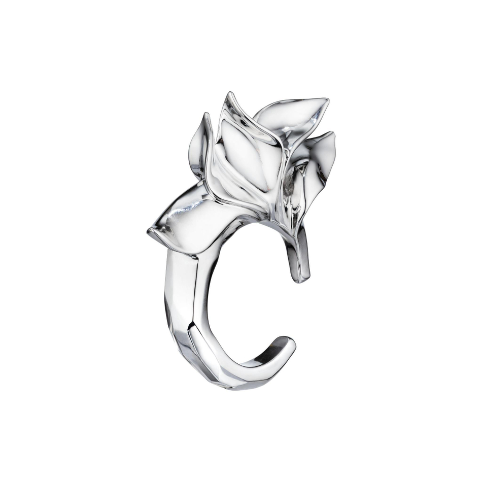 Кольцо с пламенными листьями — Caviar Jewellery, серебро, фото 3