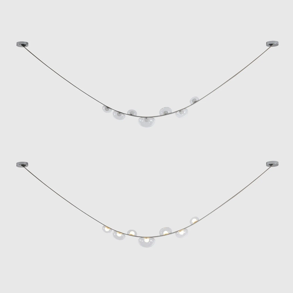 Светильник подвесной Crystal Lux BOSQUE SP7 L3000 GREY/TRANSPARENT