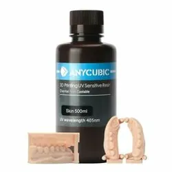 Фотография — Фотополимер Anycubic Dental Non-Castable, телесный (0,5 кг)