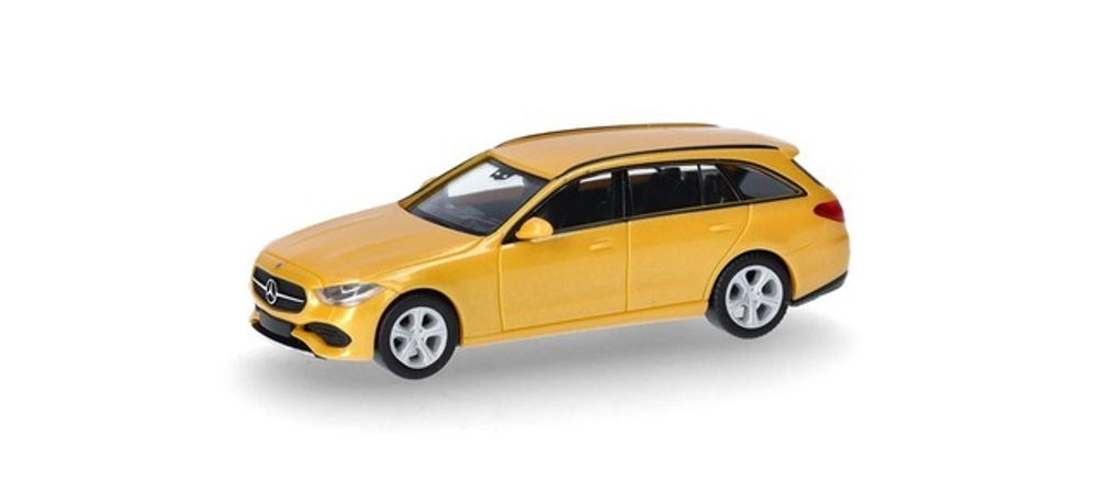 Автомобиль Mercedes-Benz C-Class Estate, желтый