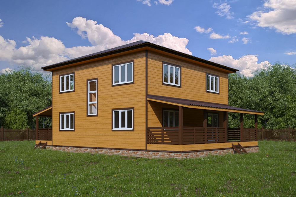 Каркас дома 10 x 15 м