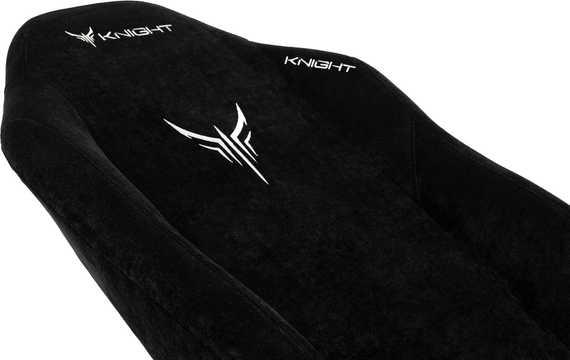 Кресло игровое Knight N1 Fabric черный Light-20 с подголов. крестов. металл