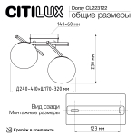 Потолочная светодиодная люстра Citilux DORSY CL223122 LED