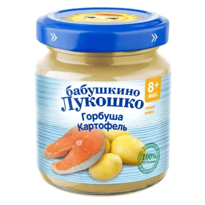 Пюре Бабушкино лукошко Горбуша-картофель с 8 мес 100 г