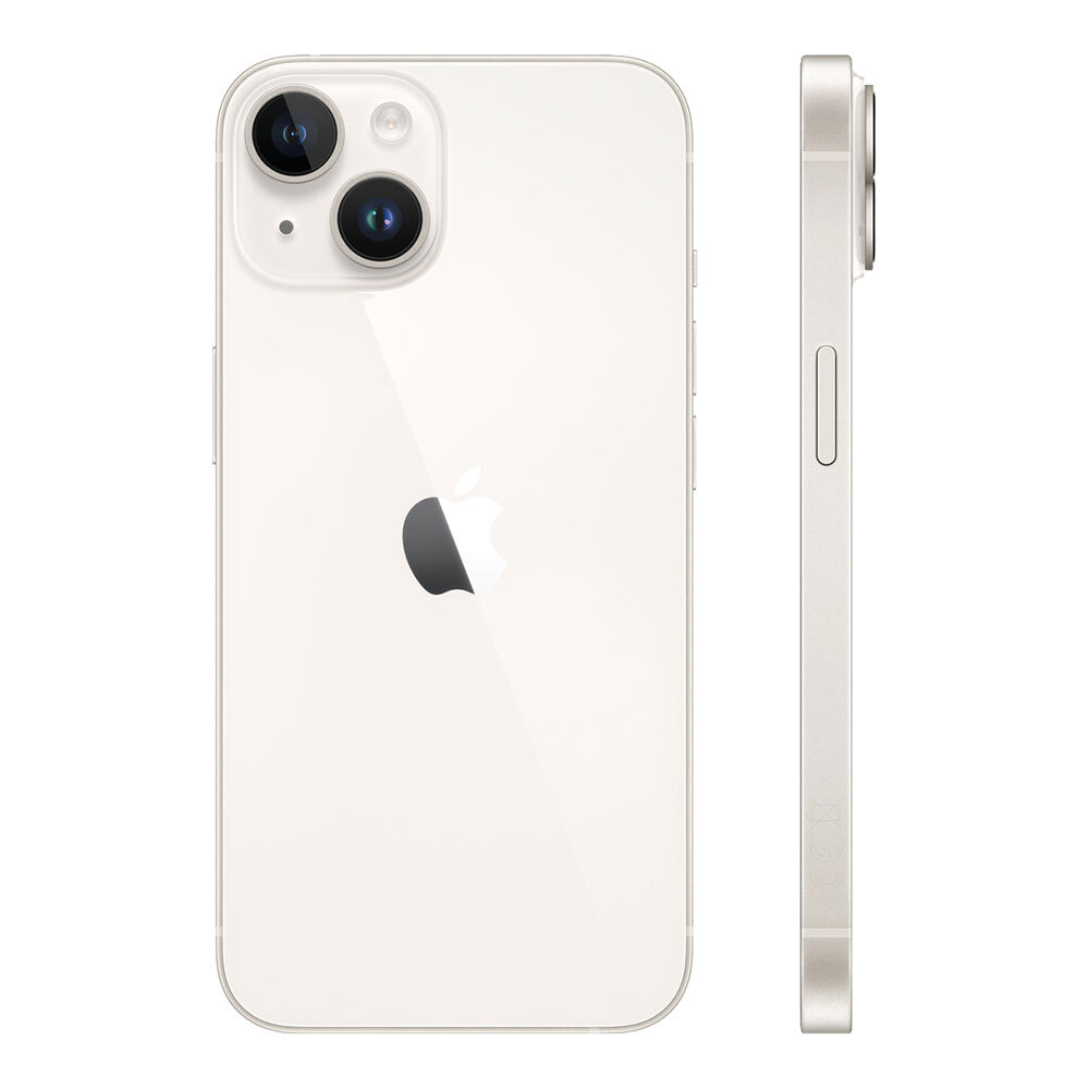 Apple iPhone 14 128 Гб Nano-SIM, eSIM Сияющая звезда (Starlight) Смартфон