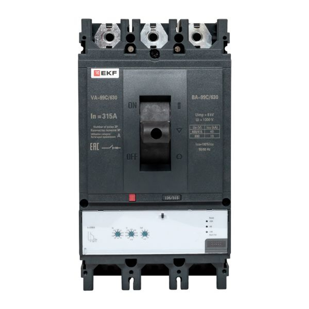 Выключатель автоматический ВА-99C 630/315А 3P 45кА EKF