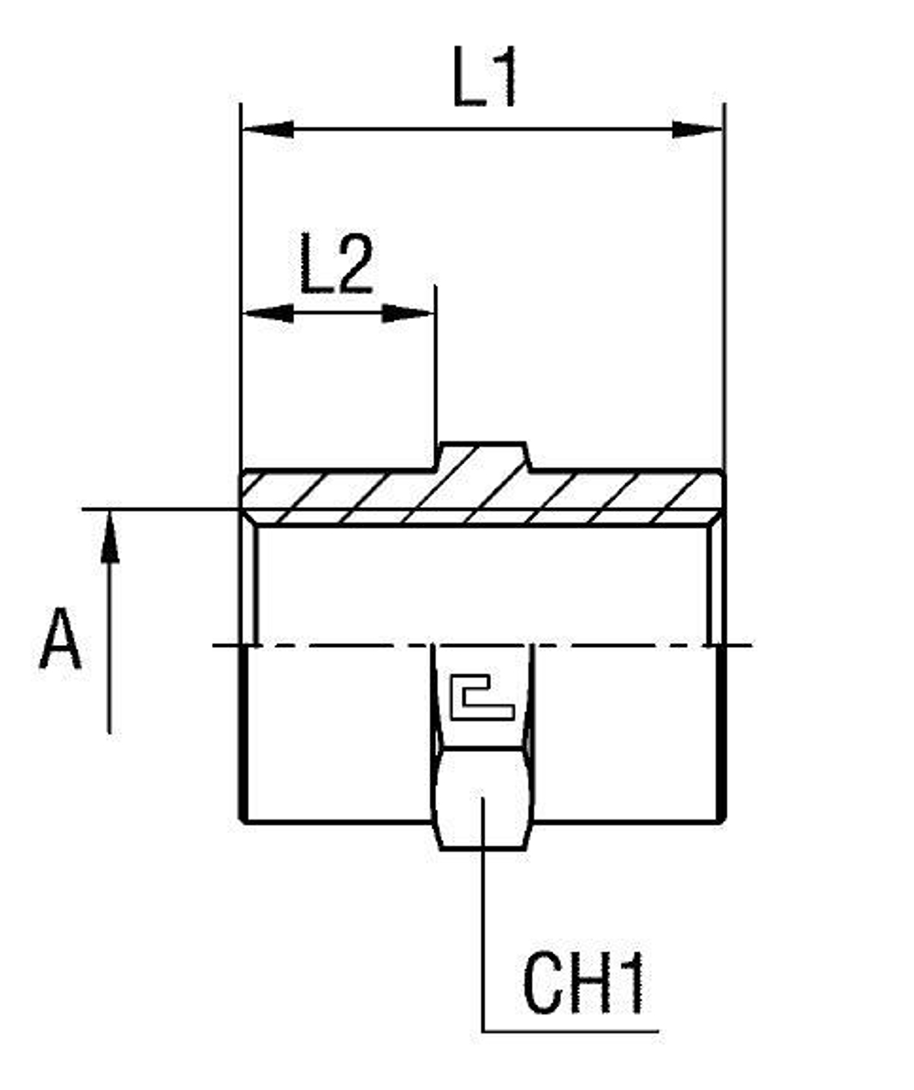 Соединение PS 16х1.5 - 16х1.5