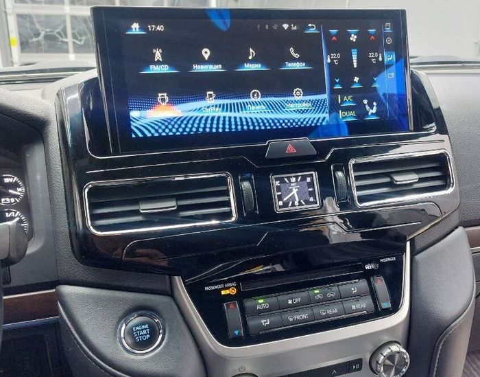 Магнитола для Toyota Land Cruiser 200 2015-2021 (без JBL) - RDL-LC200-Low монитор 12.3" на Android 12, Быстрая, CarPlay, 4G SIM-слот