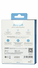 Usb Кабель-зарядка Type-C на Lightning Anker PowerLine III Flow (A8662P11) 0.9м черный